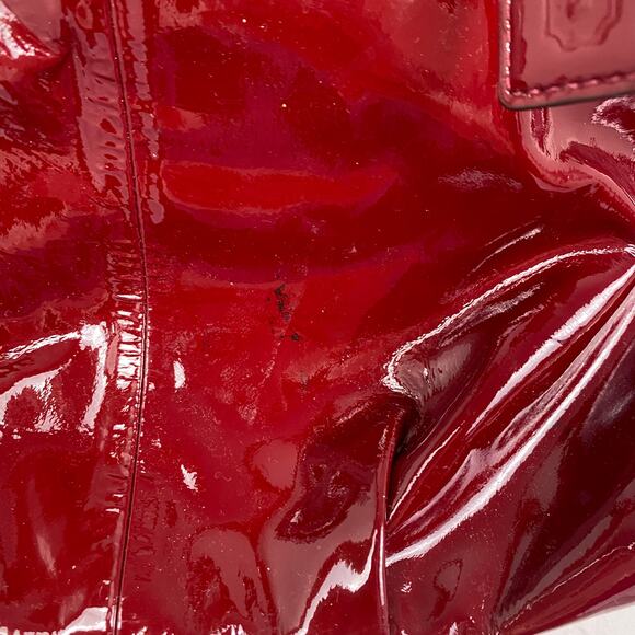 Coach Madison Patent Leather Sophia Satchel in Crimson - Picture 3 of 10